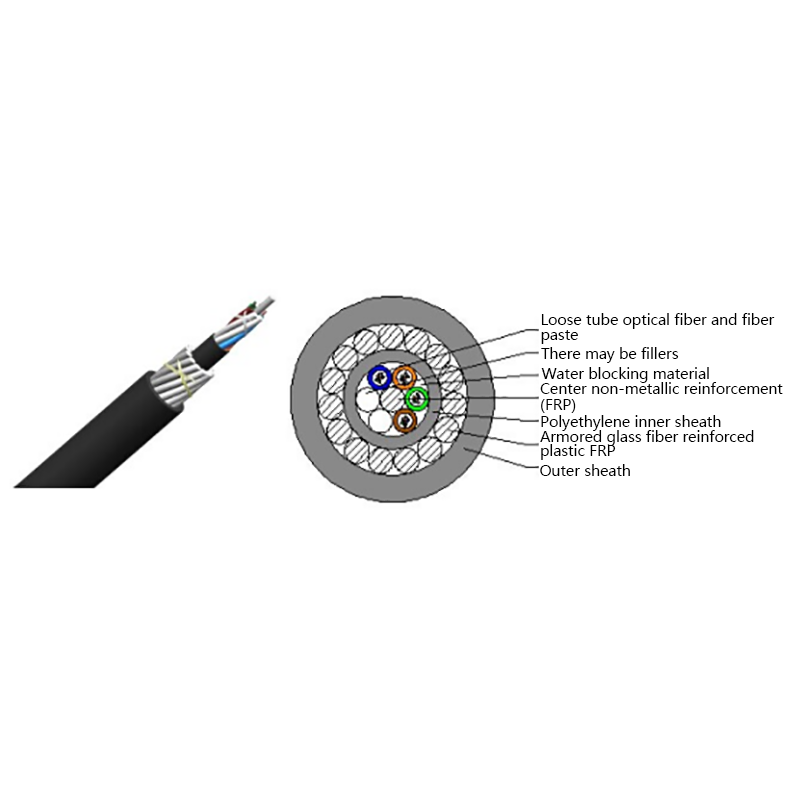 Kabel optik anti-roden bukan logam