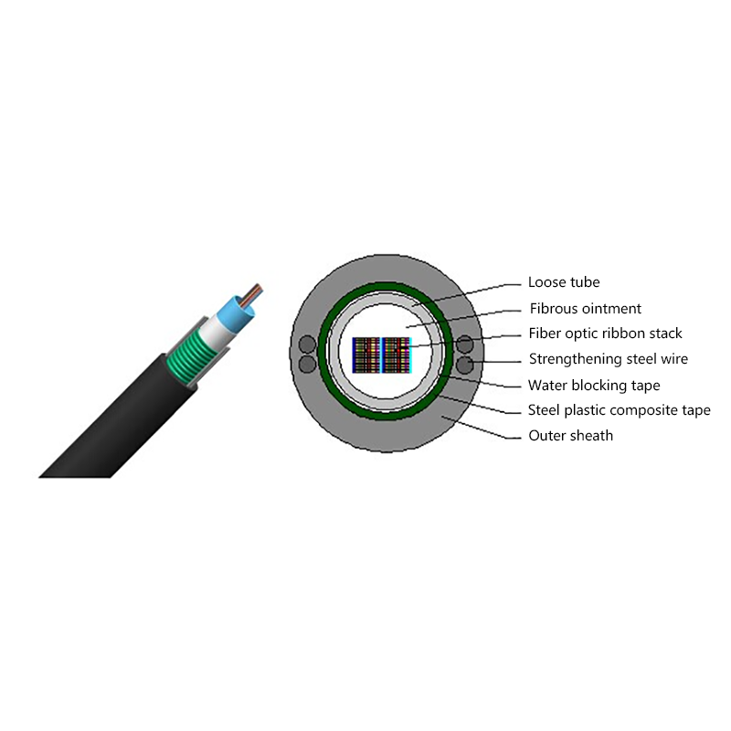 GYDXTW Pusat Tiub Kabel Reben Gentian Optik Luaran